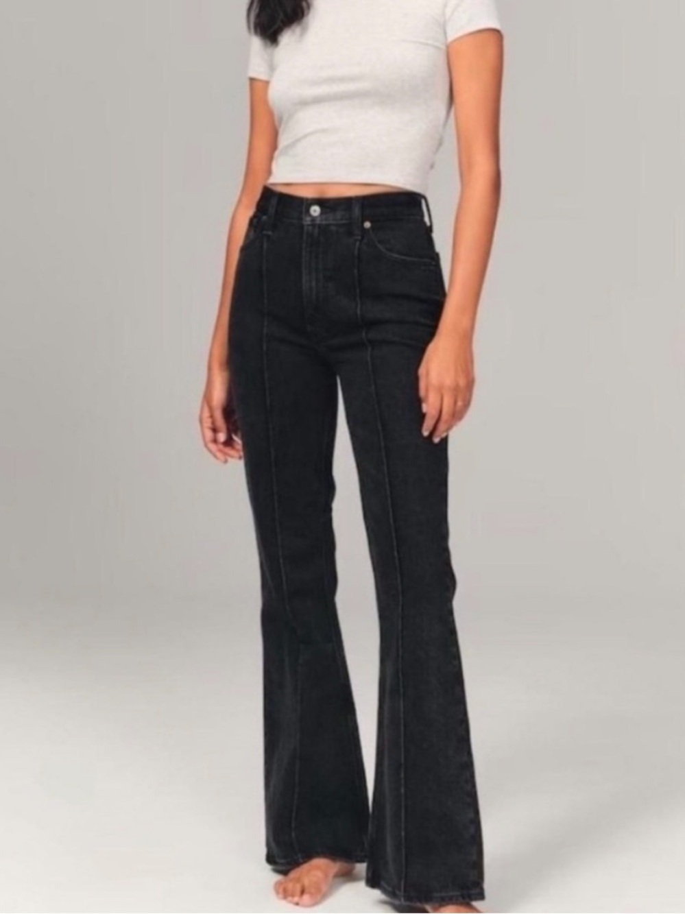 Abercrombie & Fitch Black Flare Jeans